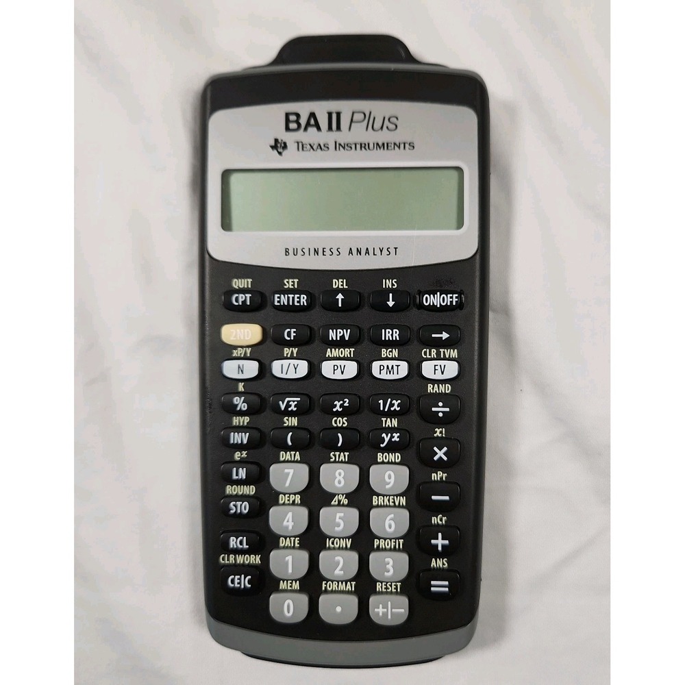 Texas Instruments BA II Plus Professional Calculator New Battery Tested - Picture 2 of 5